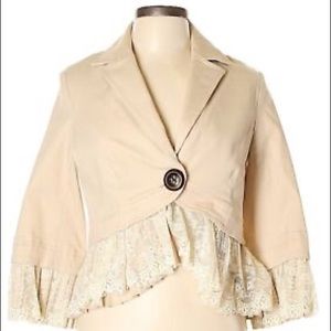 Robert Rodriguez lace peplum jacket
